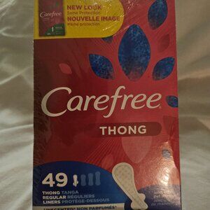 Carefree Thong Pantiliners 49 per pack - 4 Sealed Packs in each set